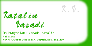 katalin vasadi business card